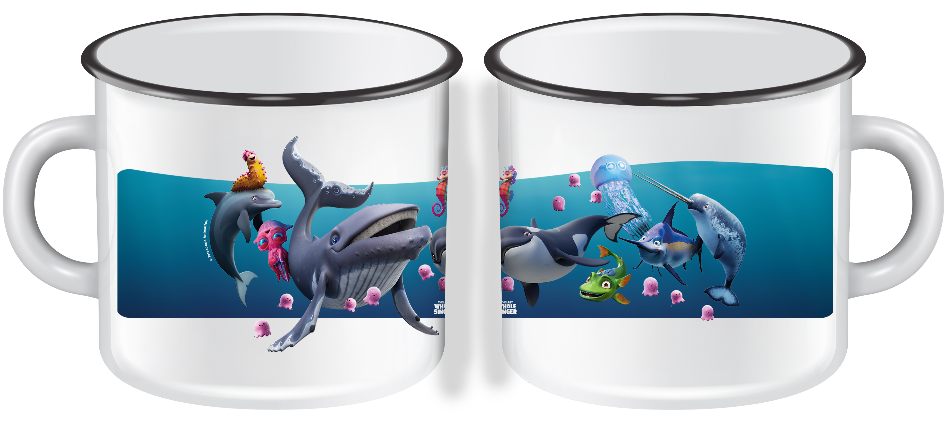 Alle Zusammen Ozean-Edition - Emaille Tasse 